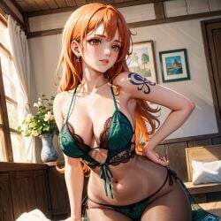 ai_fishball ai_generated female female_only nami_(one_piece) one_piece