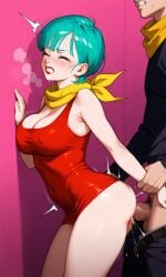 ai_generated anal anal_sex anal_sex bulma_briefs bulma_briefs_(majin_buu_saga) from_behind from_behind_position