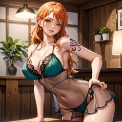 ai_fishball ai_generated female female_only nami_(one_piece) one_piece