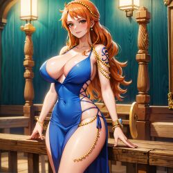 ai_fishball ai_generated female female_only nami nami_(one_piece) one_piece post-timeskip