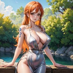 ai_fishball ai_generated female female_only nami nami_(one_piece) one_piece post-timeskip