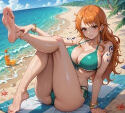 ai_fishball ai_generated female female_only nami nami_(one_piece) one_piece post-timeskip