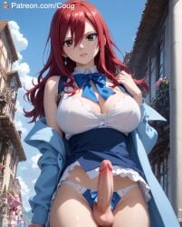 1futa ai_generated cougwe erza_scarlet fairy_tail futanari stable_diffusion