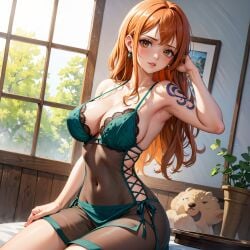 ai_fishball ai_generated female female_only nami_(one_piece) one_piece