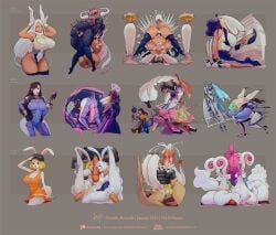 absurd_res acrylictoon animal_humanoid ass balls big_breasts blizzard_entertainment breasts carrot_(one_piece) cleavage clothed clothing d.va_(overwatch) eyes_popping_out female female_penetrated genitals group hi_res huge_breasts human humanoid lagomorph lagomorph_humanoid leporid_humanoid male male/female male_penetrating male_penetrating_female mammal mammal_humanoid minkmen_(one_piece) miruko my_hero_academia nipples one_piece overwatch pain penetration penis rabbit_humanoid rumi_usagiyama ryona sex sulong sulong_carrot tail toony usagiyama_rumi wild_take