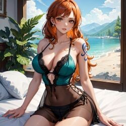 ai_fishball ai_generated female female_only nami_(one_piece) one_piece