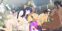 3boys 6futas ahe_gao all_fours anal barefoot blush breasts brown_hair censored cum cum_in_mouth cum_inside cum_while_penetrated dagashiya dark-skinned_futanari dark_skin doggy_style erect_nipples facial feet fellatio femboy from_behind futa_is_bigger futa_on_male futanari glasses green_hair group_sex hair huge_breasts huge_cock interracial intersex konbuni kouin_n large_breasts large_penis male male_on_futa multi_genitalia multi_penis muscular_futanari nude open_mouth oral orgasm orgy penis penis_nipples penis_size_difference pink_hair purple_hair red_eyes red_hair tear testicles tongue tongue_out trap triphallia two_tone_hair