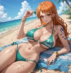 ai_fishball ai_generated female female_only nami_(one_piece) one_piece