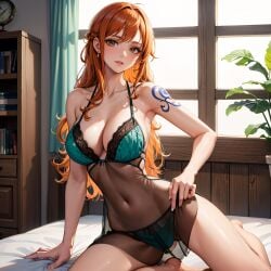 ai_fishball ai_generated female female_only nami_(one_piece) one_piece