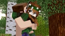 1boy 1girl1boy 1girls grenvery mine-imator minecraft rubbing thighs