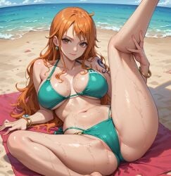 ai_fishball ai_generated female female_only nami nami_(one_piece) one_piece post-timeskip