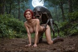 ai_generated feral_on_female feral_on_human insectophilia interspecies noone3d triss_merigold zoophilia