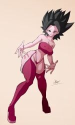 1female big_ass big_breasts big_butt caulifla cleavage clothing crop_top dragon_ball dragon_ball_super fat_ass female garter_belt_leggings heels high_heel_boots high_heels mostly_nude nervous_sweat silencioarthub slutwear_(silencioarthub) thigh_boots thigh_highs thighhighs thong wedge_heels