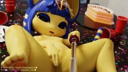 1boy 1boy1girl 1girls 3d 3d_(artwork) 3d_animation animal_crossing animated ankha ankha_(animal_crossing) anthro ass birthday blue_hair breasts caught_off_guard digital_media_(artwork) domestic_cat duo felid feline felis female female_on_human female_penetrated from_front_position genitals hair half-closed_eyes human human_on_anthro indoor_sex inside interspecies kassioppiava looking_at_viewer lying male male/female male_penetrating male_penetrating_female mammal marrubi_(artist) mating_press narrowed_eyes nintendo nipples nude on_back penetration penile penile_penetration presenting pussy randomtide recording recording_video seductive selfie_stick sex small_breasts sound sound_warning spread_legs spread_pussy spreading surprise tagme tail two_tone_tail video yellow_body