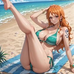 ai_fishball ai_generated female female_only nami nami_(one_piece) one_piece post-timeskip