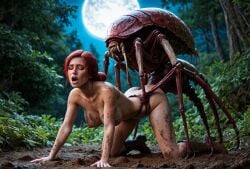 ai_generated feral_on_female feral_on_human insectophilia interspecies noone3d triss_merigold zoophilia