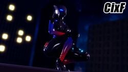 3d big_breasts cat_ears cixf fortnite glowing_eyes lynx_(fortnite) thick_thighs