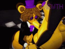 3d animated anthro anthro_on_anthro big_butt blowjob bunny_boy bunnysuit femboy femboy_only femboydom femboysub five_nights_at_freddy's fnaf fredbear_(fnaf) fredbear_(mishuyuu) furry gay gay_sex gif girly high_resolution loop male/male male_only mishuyuu rednewth riding riding_penis spring_bonnie spring_bonnie_(fnaf) spring_bonnie_(mishuyuu) tagme third-party_edit topwear yaoi