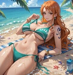 ai_fishball ai_generated female female_only nami nami_(one_piece) one_piece post-timeskip