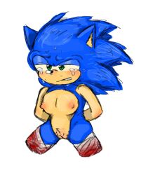 alone amputation amputee bandaged blood blue_body blue_fur bondage crying cuntboy cuntboy_only dismemberment gay green_eyes guro intersex nipples no_clothes no_legs pain sonic_(series) sonic_the_hedgehog sonic_the_hedgehog_(series) tears tied tied_up