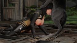 1girls 3d animal_penis animated bioware canine face_fucking irrumatio lucislab mass_effect miranda_lawson mp4 nipples no_sound oral penis tagme thrusting thrusting_into_mouth video zoophilia