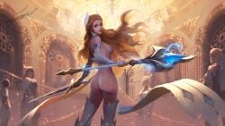 ass breasts breasts_out female heropans legs mobile_legends mobile_legends:_bang_bang naked nipples no_clothes nude nude_female nude_filter odette_(mobile_legends) side_view solo_focus thighs undressed