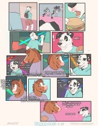 absurd_res baileyx comic equid equine flirting hi_res horse male male/male mammal