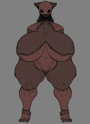 big_breasts curvy_female horror nightmare_waifu oc original repomorame savage_swine thick_thighs