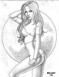 2015 2d black_and_white boy_lara breasts corset emma_frost female hellfire_club marvel marvel_comics panties pinup undressing white_queen x-men