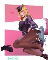 9_tails ahri balls balls_deep black_legwear black_panties black_pantyhose blonde_hair breasts butt_to_butt canine costume cum_in_pussy dog_ears dog_tail endured_face enduring_face female_penetrated feral feral_on_female feral_on_human fox fox_ears fox_girl fox_humanoid fox_tail high_heels k/da_ahri knot knotted_penis knotting larger_female league_of_legends league_of_legends:_wild_rift leggings legwear looking_back lying lying_on_side moaning nine_tailed_fox pantyhose penetration penis penis_in_pussy popstar_ahri riding ripped_clothing ripped_pantyhose ripped_stockings shorts small_dom_big_sub small_penis smaller_male sperm tiny_penis torn_bottomwear torn_clothes torn_clothing torn_legwear torn_pantyhose vastaya yellow_hair zoophilia