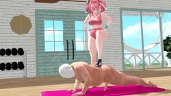 3d animated artist_request azur_lane bremerton_(azur_lane) buttjob cum_in_pussy cum_inside dancing doggy_style gym licking_penis mmd nude paizuri pink_hair reverse_cowgirl_position sex sound source_request sports_uniform standing_sex tagme training twintails video