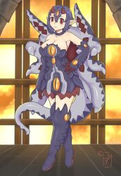 aged_up breasts cleavage desco disgaea disgaea_4 jakachu large_breasts monster_girl nippon_ichi_software tentacle