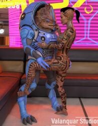 3d alien interspecies jack_(mass_effect) krogan male/female mass_effect romantic valanquarstudios