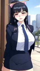 2d agatha_(kamyla) ai_generated kamyla mature_female panties police police_uniform policewoman short_skirt stable_diffusion