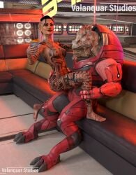 3d 3d_model alien interspecies jack_(mass_effect) krogan male/female mass_effect valanquarstudios