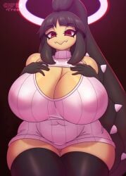 1girls 2020s 2023 2d 2d_(artwork) 4_fingers 5_fingers anthro anthro_focus anthro_only anthrofied artist_logo artist_name background belly belly_button big_belly big_breasts big_butt big_hips big_nipples black_hair boob_window breasts bulge bulge_through_clothing bulging_belly bulging_breasts bulging_nipples butt butt_crack chubby chubby_female cleavage cleavage_cutout cleavage_overflow cleavage_window closed_mouth clothed clothed_female clothes clothing color colored commission commission_art complextree cropped cropped_legs curvy curvy_body curvy_female curvy_figure curvy_hips curvy_thighs erect erect_nipple erect_nipples erect_nipples_under_clothes erection erection_under_clothes erection_under_clothing eyebrows_visible_through_hair eyelashes eyes eyes_open eyes_wide_open female female_focus female_only fingers first_person_perspective first_person_view game_freak generation_3_pokemon genital_outline genitals half-dressed half_dressed halo hand_on_breast hand_on_breasts hips hourglass_figure huge_breasts humanoid humanoid_genitalia large_breasts large_butt leggings legwear light-skinned light-skinned_female light_body light_skin looking_at_viewer looking_down looking_down_at_viewer mammal mammal_humanoid mawile milf milfification mouth mouth_closed multicolored_body neck nintendo nipple_bulge nipples nipples_visible_through_clothing no_bra no_dialogue no_humans non-human nude partially_clothed partially_clothed_female partially_nude partially_nude_female partially_undressed plump pokémon pokémon_(species) pokemon pokemon_(species) pokemon_rse pov pov_eye_contact red_background reveal revealing revealing_clothes revealing_clothing revealing_outfit sharp_teeth shiny shiny_clothes shiny_hair shiny_skin simple_background skin slightly_chubby solo solo_focus suggestive suggestive_look suggestive_pose suggestive_posing sweater tease teasing teasing_viewer teeth teeth_showing teeth_visible text thick_thighs thigh_gap thigh_highs thighhighs thighs tied_hair tight tight_clothes tight_clothing tight_dress tight_fit two_tone_body virgin_killer_sweater voluptuous voluptuous_female watermark wide_eyed wide_hips wide_thighs woman yellow_body