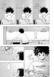 1boy 1girls bed buthikireta erection fantasizing izuku_midoriya masturbating_to_person masturbation my_hero_academia ochako_uraraka phone sleeping wholesome