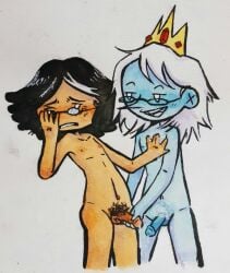 adventure_time blue_skin dick e	ac1dxd fanart fionna_and_cake gay gay_male gay_sex homosexual masturbating masturbation penis self_upload simon_petrikov traditional_art traditional_drawing_(artwork) traditional_media traditional_media_(artwork) winter_king