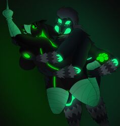 absurd_res ankle_grab anthro arachnid araneomorph arthropod arthropod_webbing big_breasts bite bound breast_grab breasts clothing dragon duo ear_bite female fur glowing glowing_eyes glowing_lips glowing_markings glowing_nipples grope hair hand_on_breast hi_res horn jumping_spider leg_grab legwear lips male male/female markings nipples pawpads questionable_consent silk silk_clothing spider squish thigh_highs thigh_squish torrent_amador venomous web_bondage zaks zaks(artist)