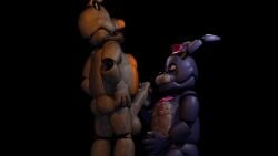 2023 2boys 3d 3d_(artwork) animatronic ass balls blue_body bonnie_(fnaf) bunny bunny_boy closed_mouth dick duo duo_focus erection fan_character fat fat_man felhesznelenev felhesznelenev_(character) five_nights_at_freddy's fnaf gay gay_sex genitals grabbing_penis grey_body hands_on_hips hat imminent_sex looking_at_penis male male_only nipples no_text open_eyes orange_body original_character penis penis_grab penis_out pink_nipples rabbit rabbit_boy richardbunbon robot robot_boy robot_on_robot testicles