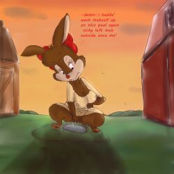 anthro comic_book_character disney molly_cottontail pussy rabbit song_of_the_south