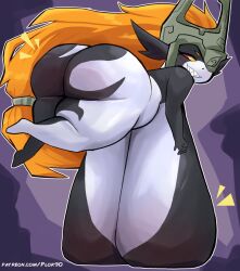 1girls big_ass floating huge_breasts midna plok902 sagging_breasts shortstack the_legend_of_zelda the_legend_of_zelda:_twilight_princess thick_thighs twilight_princess