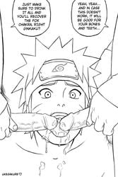 3boys cum cum_in_mouth english fellatio ginkaku group_sex human humanoid kinkaku male male_only monochrome multiple_males naruto oral outline penis threesome ukegakure uncensored uzumaki_naruto yaoi