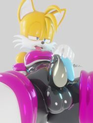 3d 3d_(artwork) anthro big_balls blender_(software) blender_eevee bulge clothed clothing condom_suit crossdressing cum cum_in_condom cum_inside cumming eggsaladsandwich elbow_gloves erect_penis erection erection_under_clothes eyes_rolling_back femboy girthy girthy_penis horny horny_male latex latex_bodysuit latex_boots latex_clothing latex_gloves latex_legwear latex_suit male male_only rouge_the_bat_(cosplay) sega solo sonic_(series) sonic_the_hedgehog_(series) sweat sweating sweaty sweaty_body tails thick_penis tight_clothes tight_clothing tongue tongue_out vibrator vibrator_on_penis