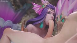 3d animated asian_clothing athletic_female big_cock blowjob blue_eyes fellatio female headdress huge_cock human human_penetrating immortal_journey_series just_the_tip lazysoba league_of_legends light-skinned_male long_hair looking_up mermaid mp4 nami_(league_of_legends) oral oral_sex purple_hair riot_games sound splendid_staff_nami sucking suckling_penis video