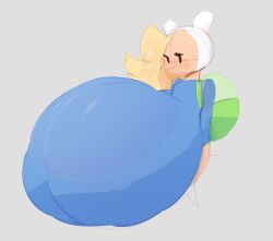 1girls adventure_time backpack blonde_hair breast_focus breasts breasts_bigger_than_head busty clothed female female_focus female_only fionna_the_human_girl giant_breasts gigantic_breasts hood hyper hyper_breasts massive_breasts mishkanarium no_bra round_breasts solo