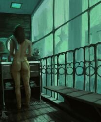 female krita_program painting painting_(artwork) perspective realistic sinners_nsfw voyeur