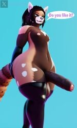 3d_(artwork) absurd_res ailurid anthro ass balls big_balls big_butt big_penis blender_(software) blue_eyes clothing digital_media_(artwork) facial_piercing foreskin genitals girly gloves handwear hi_res huge_butt huge_cock icecreamwolf latex latex_clothing latex_gloves latex_legwear latex_stockings latex_thigh_highs male mammal nose_piercing nose_ring penis piercing red_panda ring_piercing shinamin_ironclaw slightly_chubby solo spots thick_thighs unretracted_foreskin wide_hips