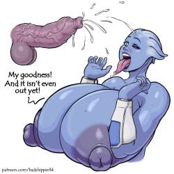 1futa 1girls areolae asari badshipper balls breasts cock_worship ejaculation female female_focus foreskin futa_on_female futanari gigantic_breasts hands-free handsfree_ejaculation huge_breasts humanoid humanoid_penis liara_t'soni mass_effect massive_breasts nipples nude penis precum quarian solo_focus tali'zorah_nar_rayya uncut unretracted_foreskin