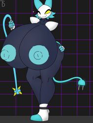 2d big_ass big_breasts breast_expansion breasts_bigger_than_head color deltarune female female_only hyper hyper_breasts it_me_dark nude robot robot_girl tagme tasque_manager_(deltarune) top_heavy uncensored uncensored_breasts undertale_(series)